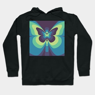 Butterfly In Blue Hoodie